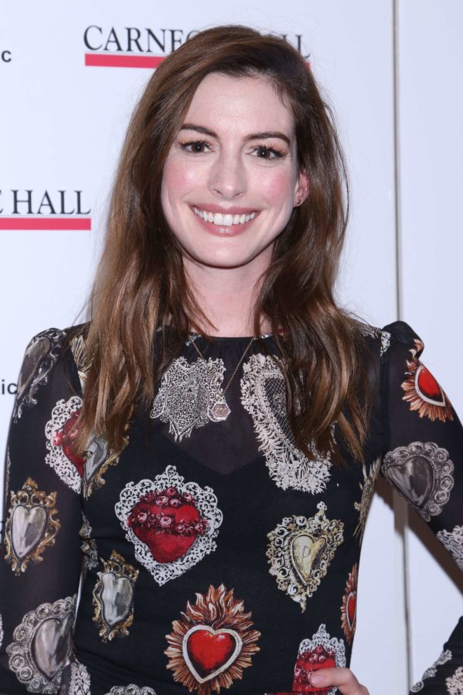 Anne Hathaway - The Children's Monologues at Carnegie Hall in NYC